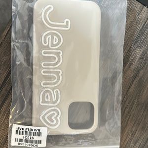 Personalized beige Bauble Bar iPhone Case for iPhone 12